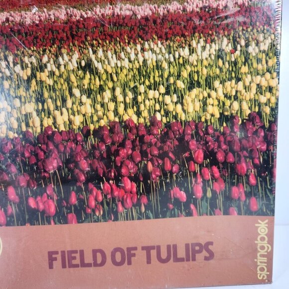 Springbok Puzzle Field of Tulips Vintage 2003 Authentic 2000 Interlocking Pieces - Picture 4 of 8